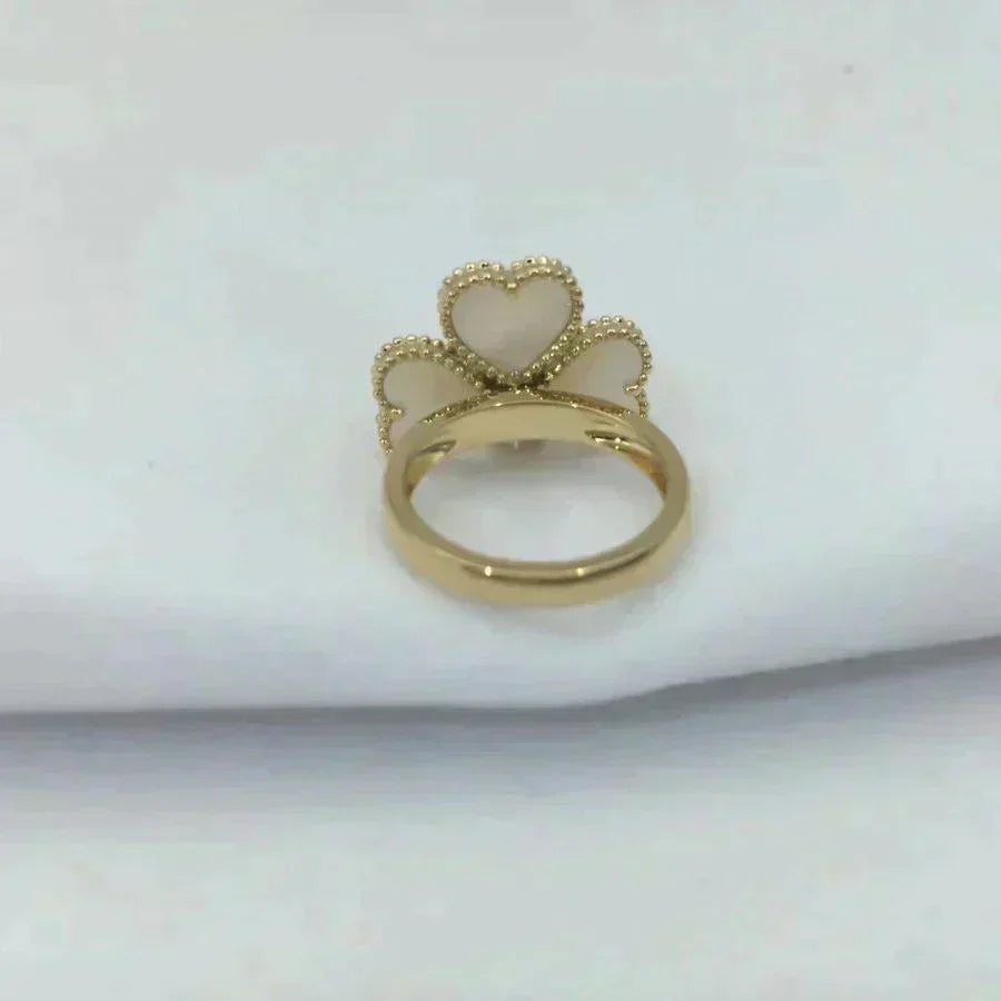 [Rosla Jewelry]SWEET CLOVER WHITE MOP RING