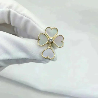 [Rosla Jewelry]SWEET CLOVER WHITE MOP RING