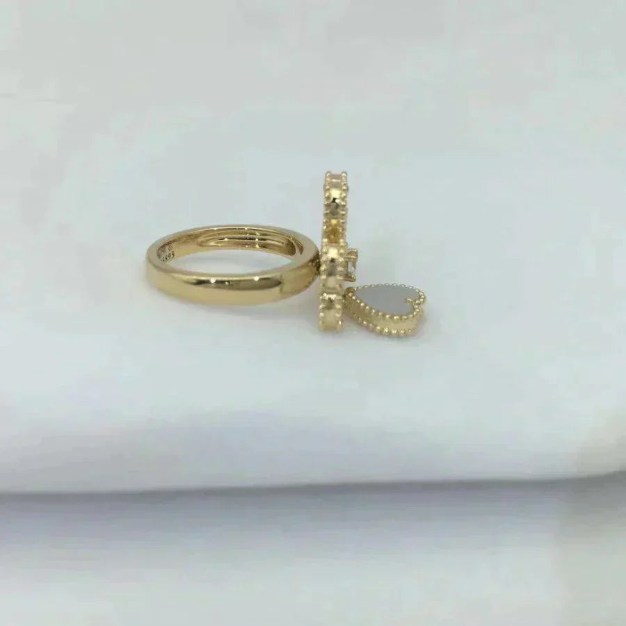 [Rosla Jewelry]SWEET CLOVER WHITE MOP RING