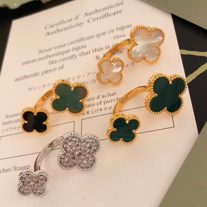 [Rosla Jewelry]CLOVER BETWEEN THE FINGER RING