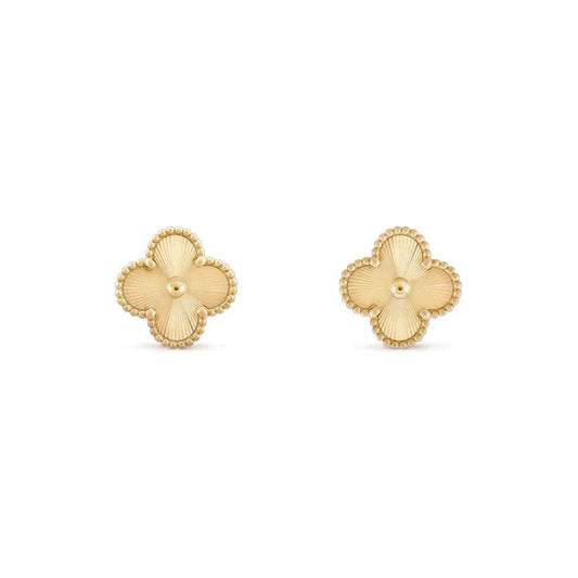 [Rosla Jewelry]CLOVER MEDIUM 1 MOTIFS LASER EARRINGS