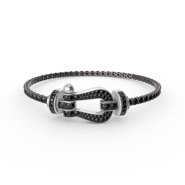 [Rosla Jewelry]FORCE  LARGE HORSESHOE FULL DIAMOND TENNIS BRACELET